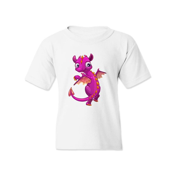 Cute Pink Dragon T-Shirt Juniors -Image by Shutterstock, Medium