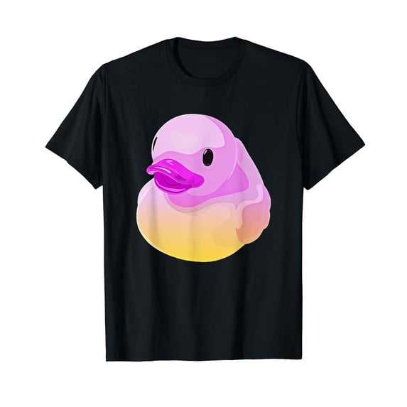 Cute Pink Duckling - Rubber Ducky - Bath Tub Duck Design T-Shirt
