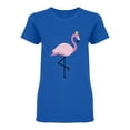 thumbnail image 1 of Cute Pink Flamingo Design Shaped T-Shirt Women -Image by Shutterstock, Female Large, 1 of 2