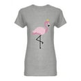 thumbnail image 1 of Cute Pink Flamingo Design Shaped T-Shirt Women -Image by Shutterstock, Female Small, 1 of 2