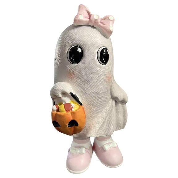 HHBEAUTY Adorable Coquette Pink Ghost Suncatcher, Preppy Halloween Cute ...