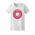 thumbnail image 1 of Cute Pink Glazed Donut T-Shirt Women -Image by Shutterstock, Female Medium, 1 of 2
