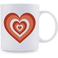 thumbnail image 1 of Cute Pink Heart Aesthetic 11oz Coffee Mug - Love You Mug Christmas Mug Birthday Gifts for Women Mom Girlfriend Aunt Sister Coworker, 1 of 6