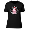 thumbnail image 1 of Cute Pink Kawaii Cupcake Hearts T-Shirt Women -Image by Shutterstock, Female Small, 1 of 4