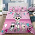 thumbnail image 1 of Cute Pink L.o.l -bedding 10 Styles Quilt Duvet Cover Set, 1 of 4