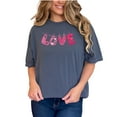 thumbnail image 1 of Cute Pink Love Design T-Shirt, Unique Valentine Tee, Adorable Gift for Her, Trendy Graphic Shirt, Girly Casual Wear, Heart Theme, Denim Comfort Colors T-Shirt, Small, 1 of 1
