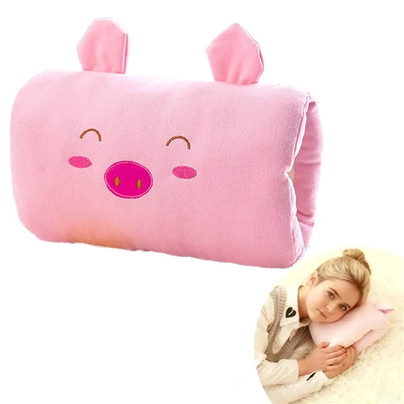 Cute Pink Pig Plush Pillow Soft Fluffy Material Comfortable Sleeping Companion Ideal For Kids Adults Bedroom Decor Well-Made Durable Toy Suitable For Daily Rest Gift Giving