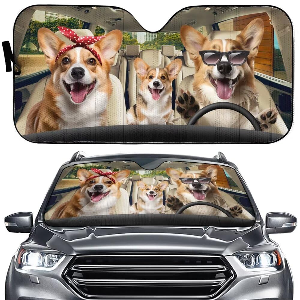 Cute Pink Pig Sunshade for Car Front Windshield,Auto Sun Shade for Car