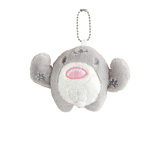 Cute Pink Plush Keychain Toy, Soft Stuffed Animal Bag Charm, Adorable Cartoon Plushie for Kids & Adults, Perfect for Backpacks, Purses, and Gifts, 3.74 Inches