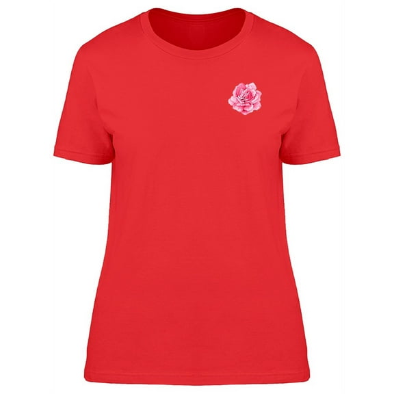 Cute Pink Rose Pocket Doodle T-Shirt Women -Image by Shutterstock, Female Small