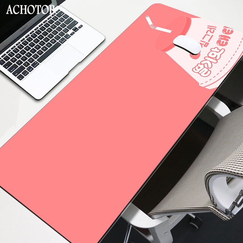 Cute Pink Strawberry Milk Anime Mouse Pad Gamer Desktop Keyboard Carpet