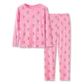 thumbnail image 1 of Cute Pink Tulip Pajamas for Baby / Toddler / Little Girls Snug-Fitting Long Sleeves & Pants PJ Set Size 2T, 1 of 7