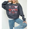 thumbnail image 1 of Cute Pink and Red Bows Valentine's Day Crewneck, Retro Valentines Sweatshirt, Valentines Day TShirt, Galentine's Day Sweatshirt, 1842013608 9831, 1 of 5