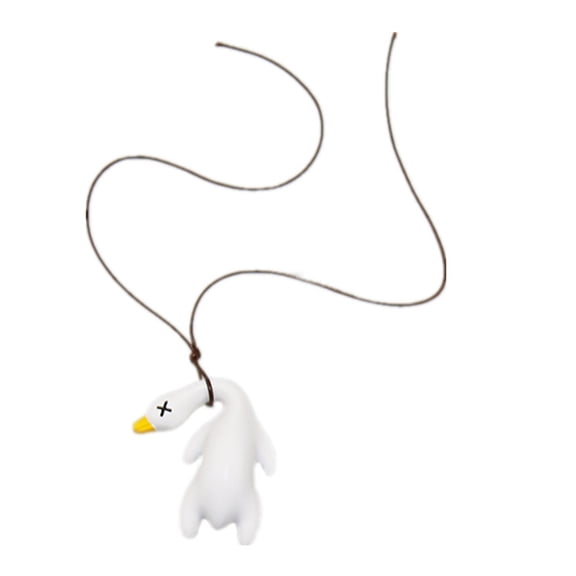 Cute Pipe Duck Car RearviewMirror Pendant Interior Ornament Decoration
