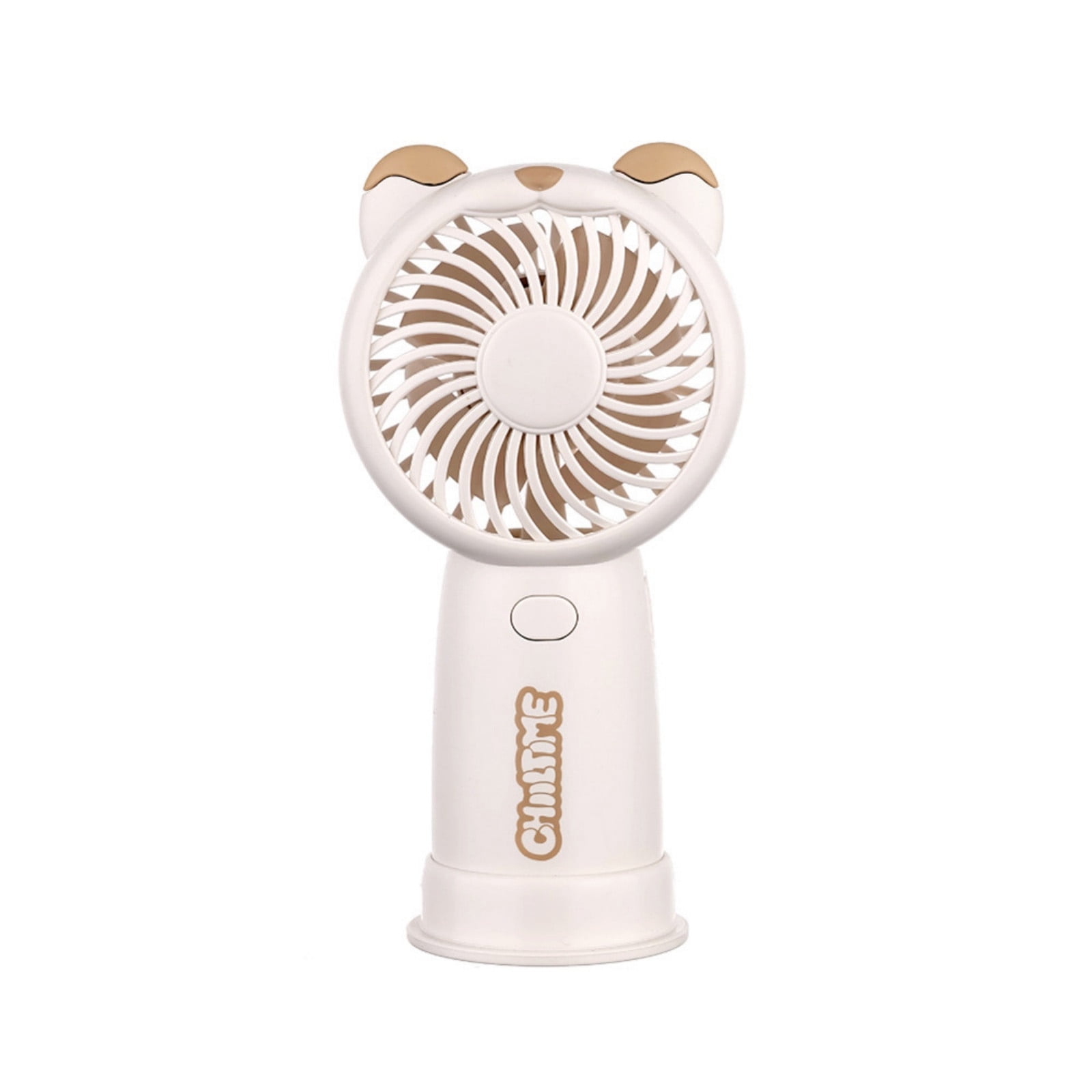 Cute Pipi Bear Handheld Fan - Mini Portable USB Rechargeable Fan with 3 Adjustable Speed Modes, Quiet Operation, and Safe Material for Kids and Adults - Perfect for Home, Office, Travel, Camping