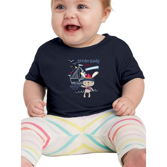 Cute Pirate Bunny Art T-Shirt Infant -Image by Shutterstock, 12 Months