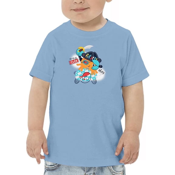 Cute Pirate Crab T-Shirt Toddler -Image by Shutterstock, 2 Toddler