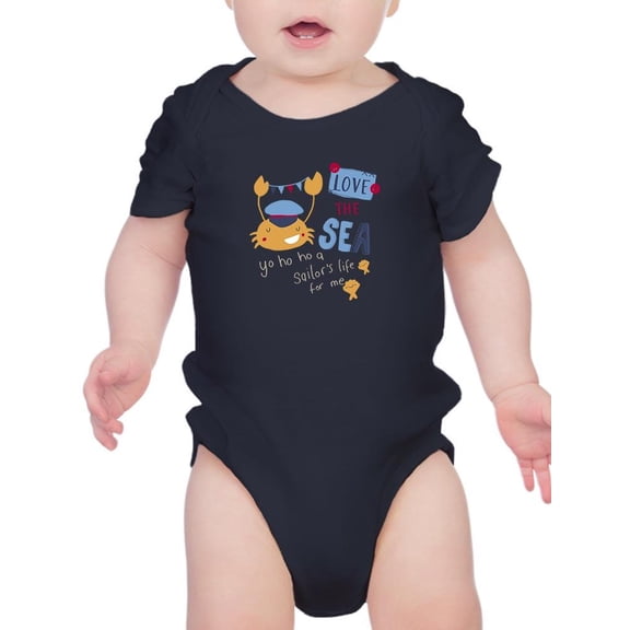 Cute Pirate Crab Yo Ho Ho Bodysuit Infant -Image by Shutterstock,  6 Months