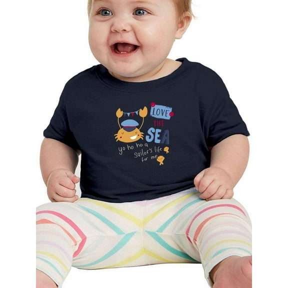 Cute Pirate Crab Yo Ho Ho T-Shirt Infant -Image by Shutterstock, 12 Months