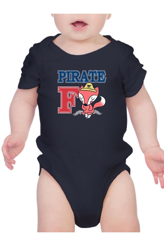 Cute Pirate Fox Art Bodysuit Infant -Image by Shutterstock, Newborn