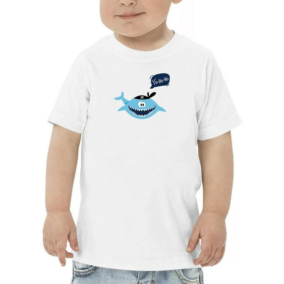 Cute Pirate Shark Yohoho T-Shirt Toddler -Image by Shutterstock, 3 Toddler