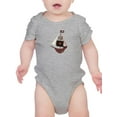 thumbnail image 1 of Cute Pirate Ship W Heart Bodysuit Infant -Image by Shutterstock,  12 Months, 1 of 4