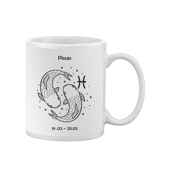 Cute Pisces Sign Mug -Image by Shutterstock,