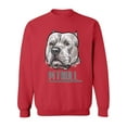 thumbnail image 1 of Cute Pitbull Head Sweatshirt Men -Image by Shutterstock, Male 3X-Large, 1 of 4