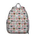thumbnail image 1 of Cute Pitbull Terriers Dog and Flower Backpack Backpack for School,Cute School Bag,Schoolbag with Adjustable Shoulder Straps & Padded Back,13.8"x11.4"x6", 1 of 6