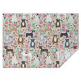 thumbnail image 1 of Cute Pitbull Terriers Dog and Flower Rectangle Tablecloth 60"x84",Waterproof Polyester Rectangle Table Cloth, Wipeable Spillproof Polyester Tablecloth for Dining, Camping, Indoor and Outdoor, 1 of 5