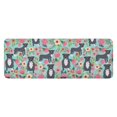 thumbnail image 1 of Cute Pitbull Terriers Dog and Flowers Kitchen Rug Mat,Kitchen Runner Rugs Non Skid Washable,Decorative Kitchen Floor Mats for Kitchen,Sink,Laundry,17"x47.2", 1 of 7