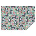 thumbnail image 1 of Cute Pitbull Terriers Dog and Flowers Rectangle Tablecloth 60"x84",Waterproof Polyester Rectangle Table Cloth, Wipeable Spillproof Polyester Tablecloth for Dining, Camping, Indoor and Outdoor, 1 of 5