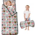 thumbnail image 1 of Cute Pitbull Terriers Dog and Flower Toddler Nap Mats for Kids Preschool,Sleeping Mat Bag or Kids,Toddler Sleeping Bag,Toddler Nap Mat or Daycare, 1 of 6