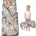 thumbnail image 1 of Cute Pitbull Terriers Dog and Flower Toddler Nap Mats for Kids Preschool,Sleeping Mat Bag or Kids,Toddler Sleeping Bag,Toddler Nap Mat or Daycare, 1 of 6