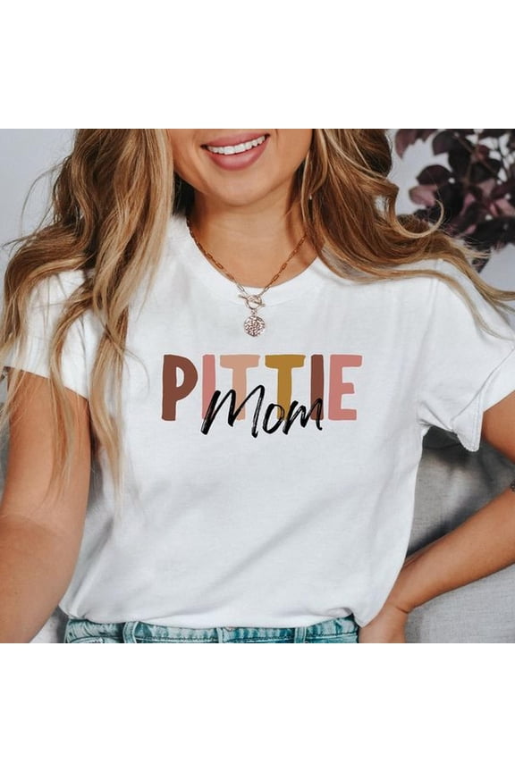 Cute Pittie Mom Shirt Pitbull Mom Shirt Pitbull Lover T1EE Dog Lover T1EE Dog Mom Gift For Pitbull Mom Pit Bull Shirt Fur Mama