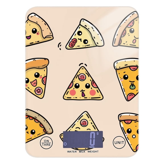 Cute Pizza Food Scale Digital Kitchen Scale Waterproof Grams Ounces lbs for Weight Loss