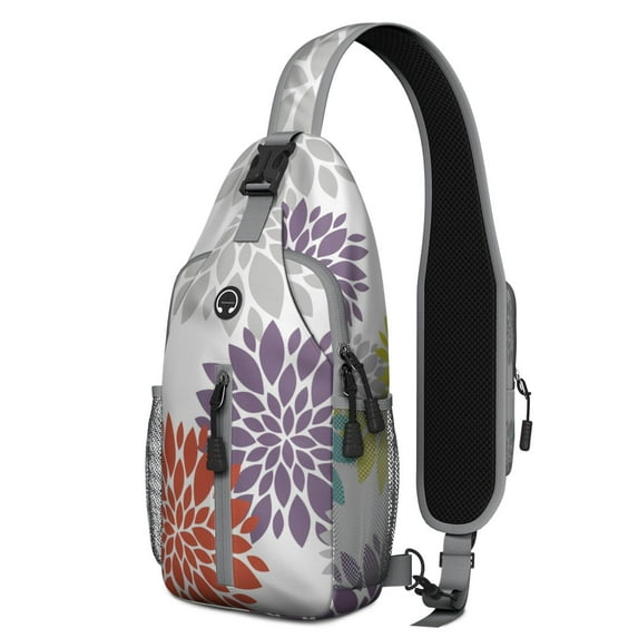 Cute Pizza Sling Backpack with Funny Foodie and Delicious Pizza Prints – Lightweight Durable Polyester Bag with Ergonomic Fit, Secure Zippers, Partitioned Compartments, Perfect for Pizza P