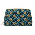 thumbnail image 1 of Cute Pizza Wave Makeup Bag, Leather Waterproof Travel Toiletry Bag, Large Capacity Cosmetic Bag Make up Bags Organizer fro Travel Size Toiletries Women Girls, 1 of 4