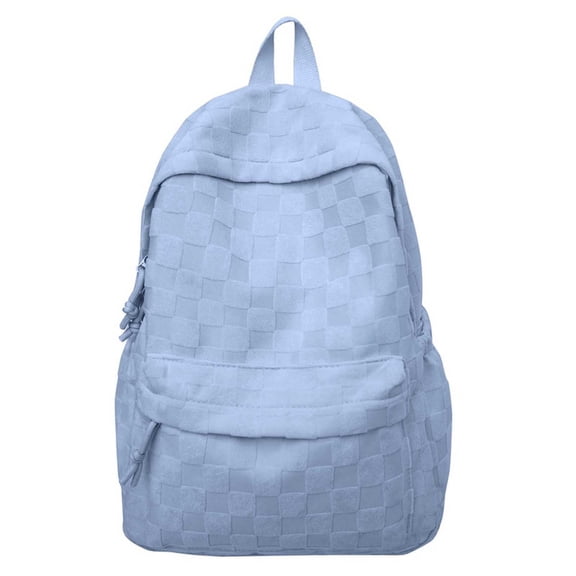Cute Plaid Backpack for Women men,Aesthetic Checkered Backpack Light Academia Plaid Backpack Cute Preppy Rucksack