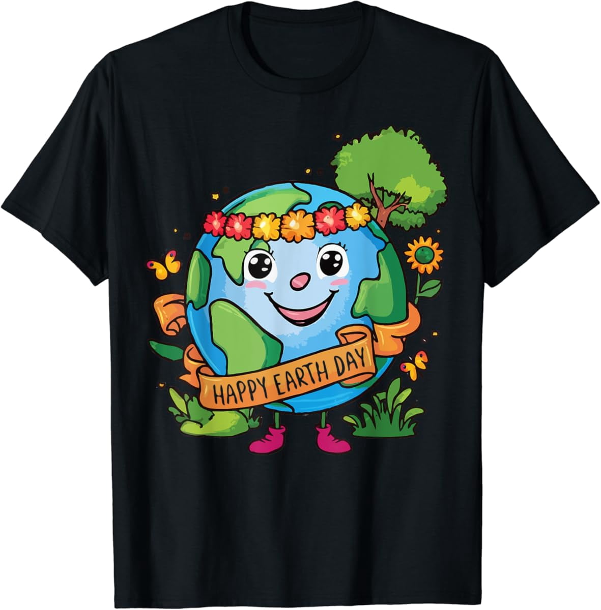 Cute Planet Earth Awareness Day Happy Earth Day 2024 Unisex T-Shirt S ...