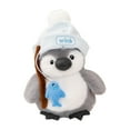 thumbnail image 1 of Cute And Playful Penguin Plush Toy With Wink Knitted Hat And Fishing Gear, Soft Plush Fabric And Elastic Pp Cotton For Comfortable Hugging, Versatile Use As Prize Gift Decoration, 1 of 6