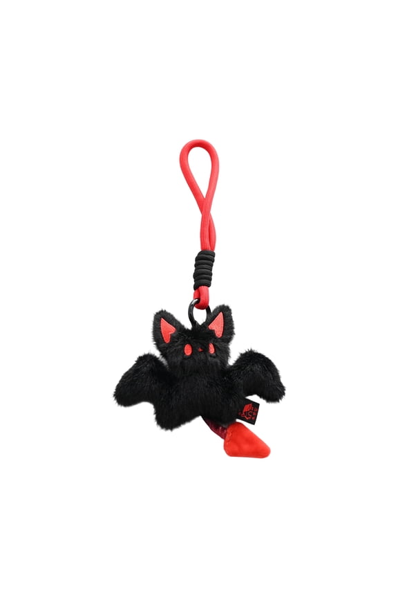 Cute Plush Bat Doll Bag Pendant - Red & Black Halloween Key Chain Decorations,Night Owl Flying Doll,Cute Bunny Pendant Plush Toy Doll Cloth Doll (1Pc)