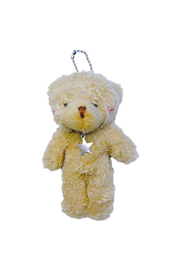 Cute Plush Bear Keychain Hanging Ornament Backpack Handbag Charm for Girls Women