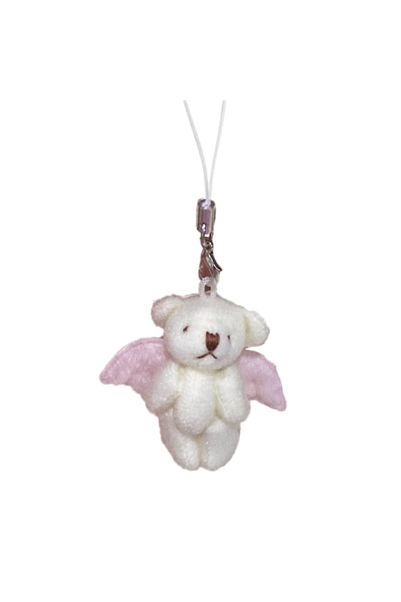 Cute Plush Bear Keychain Pendant Stuffed Animals Charm for Bag Backpack Handbag