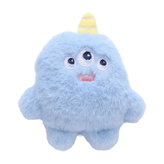 Cute Plush Chew Toy For Pet, Soft Squeaky Cartoon Character Toy, Fun Companion For Indoor Play,Pet Toys for Self Play,Gifts for Pets and Pet Lovers(Blue)