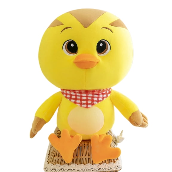 Cute Plush Chick Doll Soft Stuffed Animal Decorative Toy Pillow