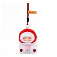 thumbnail image 1 of Cute Plush Doll Keychain with Red Hood, Soft Stuffed Toy Pendant, Heart Design, Perfect for Bags and Gifts, 5.51 Inches, 1 of 5