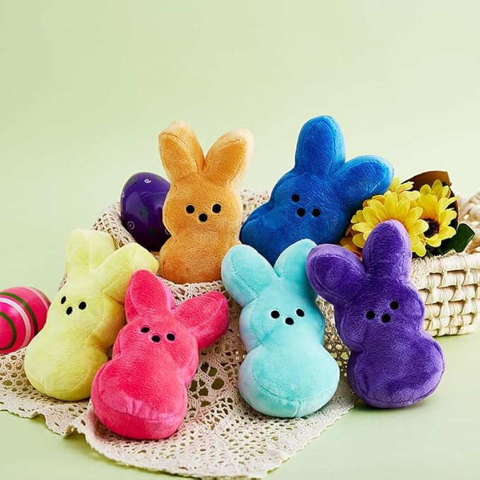 Cute Plush Easter Bunny Doll Toys 6-Inch Stuffed Rabbits for Kids ...