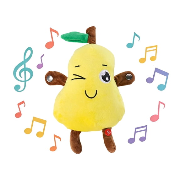 Cute Plush Figurine Body Beat – Interactive Music Plush Toy Set, Human Sensor Doll, Parent-Child Play Toy, Musical Sensory Toys for Kids, Fun Learning,Yellow