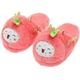 thumbnail image 1 of Cute Plush Fruit Pitaya Mangosteen Pineapple Slippers Kawaii avocado slippers for women (US 5-8, Pitaya), 1 of 4